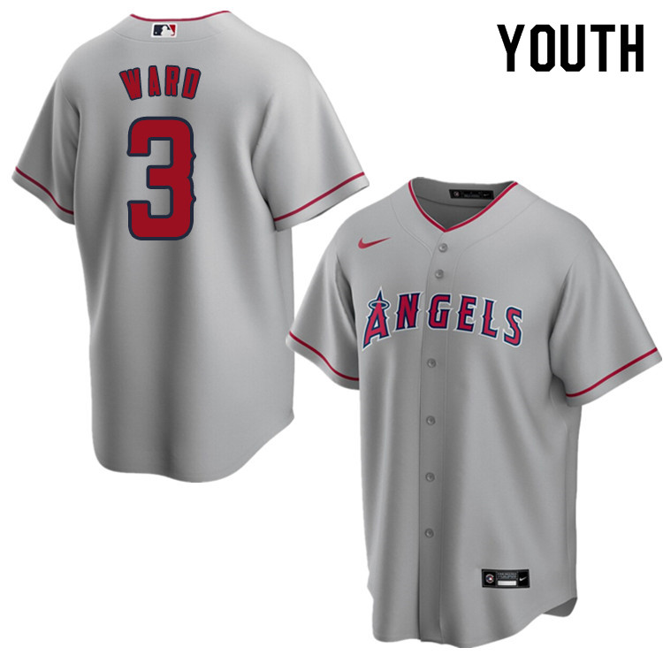 Nike Youth #3 Taylor Ward Los Angeles Angels Baseball Jerseys Sale-Gray